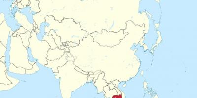 Peta dari Kamboja di asia