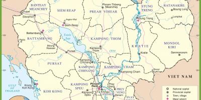 Peta dari Kamboja politik